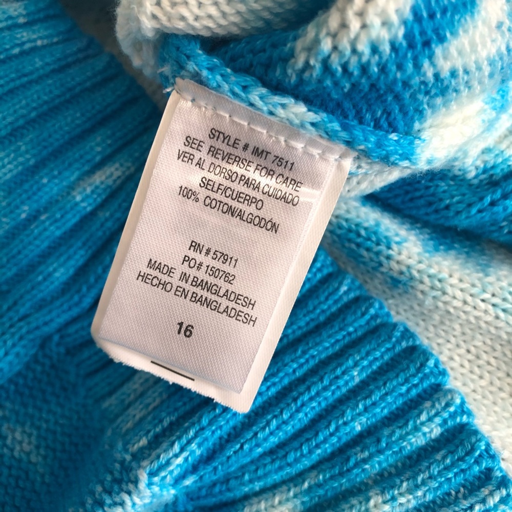 Girls Hooded Tie Dye Sweater Sz 16 - Picture 6 of 8